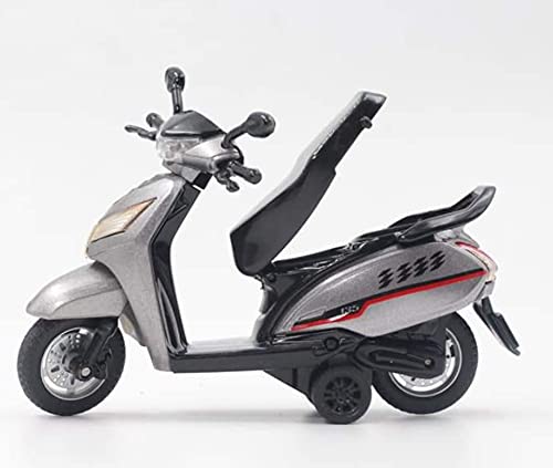 Image of CENTY Toys Bestiva Blue Colour Scooty Toy - Pull Back Action- Rear Wheel Suspension Moves - Seat Opens - Pull Back Action That Can Change To Free Wheel, 3-12 years