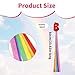 Sinbana 12pcs Rainbow Dance Ribbons, Hand Held Rhythm Streamers Gymnastics Decorations for Kids and Adults Ideal Dance Practice Accessories Tool & Party Decor (Multicolor)