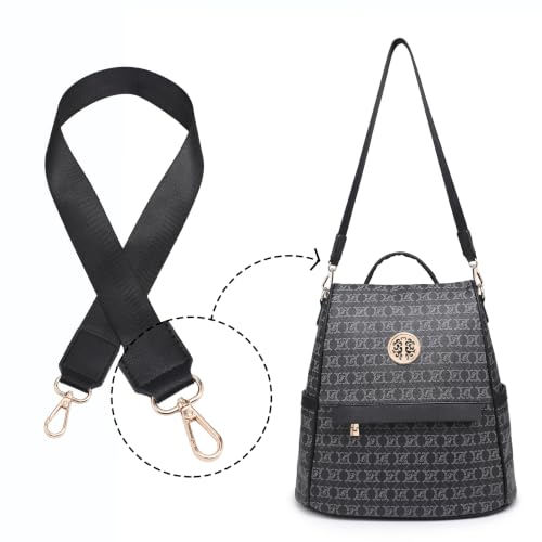 Image of MKP Women Fashion Backpack Purse Multi Pockets Signature Anti-Theft Rucksack Travel Ladies Shoulder Bag Handbag 2Pcs