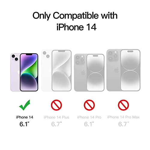 Image of JETech Magnetic Matte Case for iPhone 14, Light Purple
