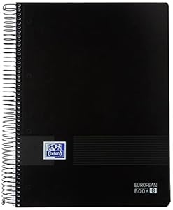 Oxford A4 Notizbuch 5 x 5 Schwarz