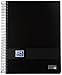Produktbild Oxford, A4 Notizbuch, 5 x 5, Kunststoffdeckel, 8 Farben, mikroperforiert, Schwarz, 400088489