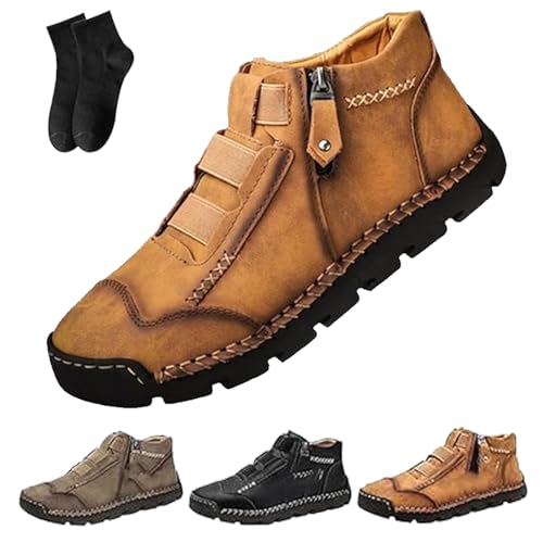 Matufit Shoes for Men, Matufit Orthopedic Loafers, Men's Genuine Leather Waterproof Non-Slip Fashionable Orthopedic Shoes