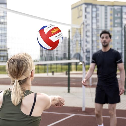 Image of RUN2PEAK Heavy Weight Volleyball Ball Official Size 5 Setter Training Volleyballs PU Practice Volley Balls for Indoor Rebounder Equipment Setters Weighted Volleyball Setting Trainer