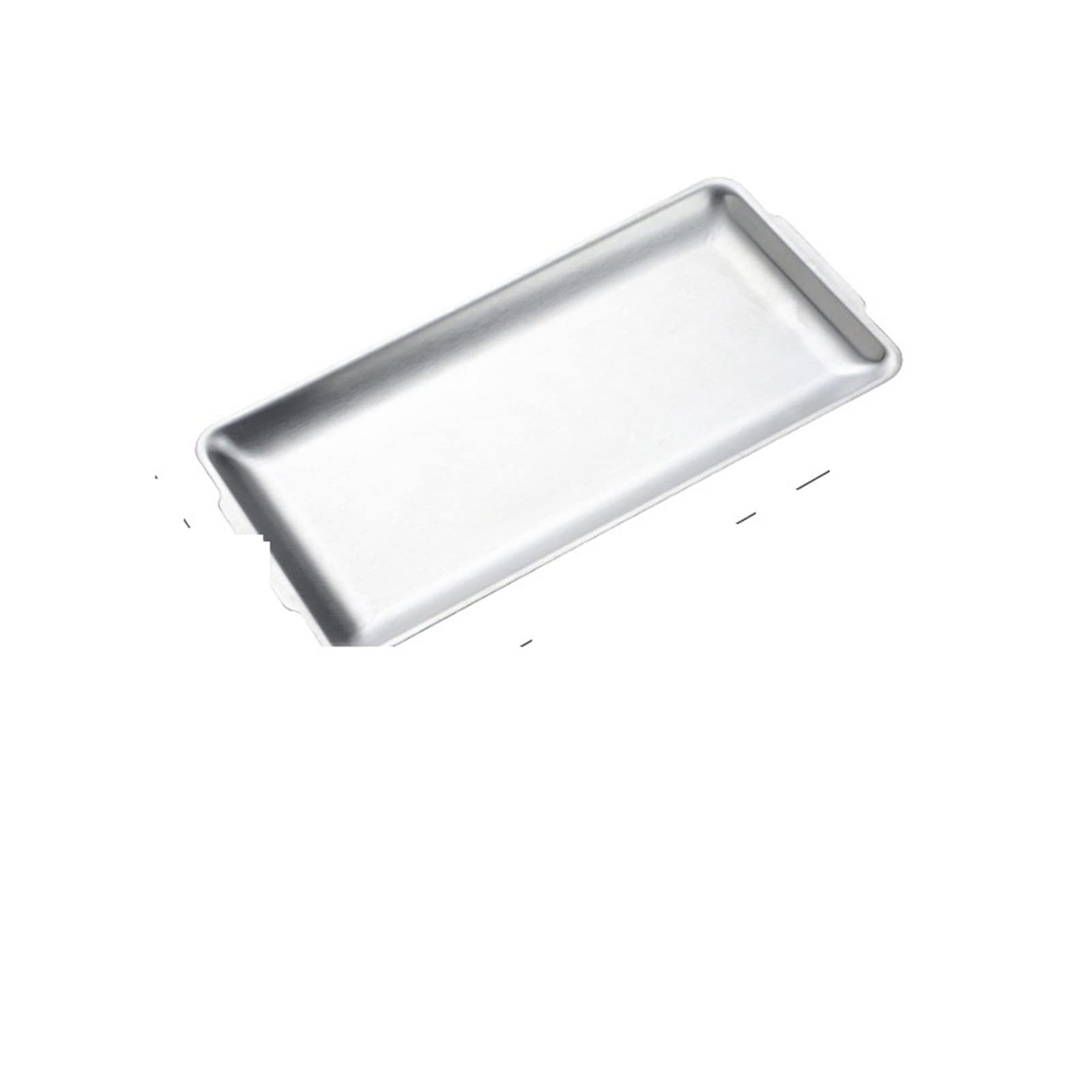 Stainless Steel Serving Tray Platter for Breakfast Sushi Pastries Fruits & Vetables Perfect Kitchen eware for Hosting & Entertaining (Silver L)