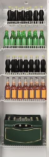 Beko Glaskühlschrank, ADN 202_2_BP, 275 Liter Nutzinhalt, 60x60x145 cm, Wechselbarer Türanschlag, 5 Einlegegitter, Automatische Abtauung, Weiss