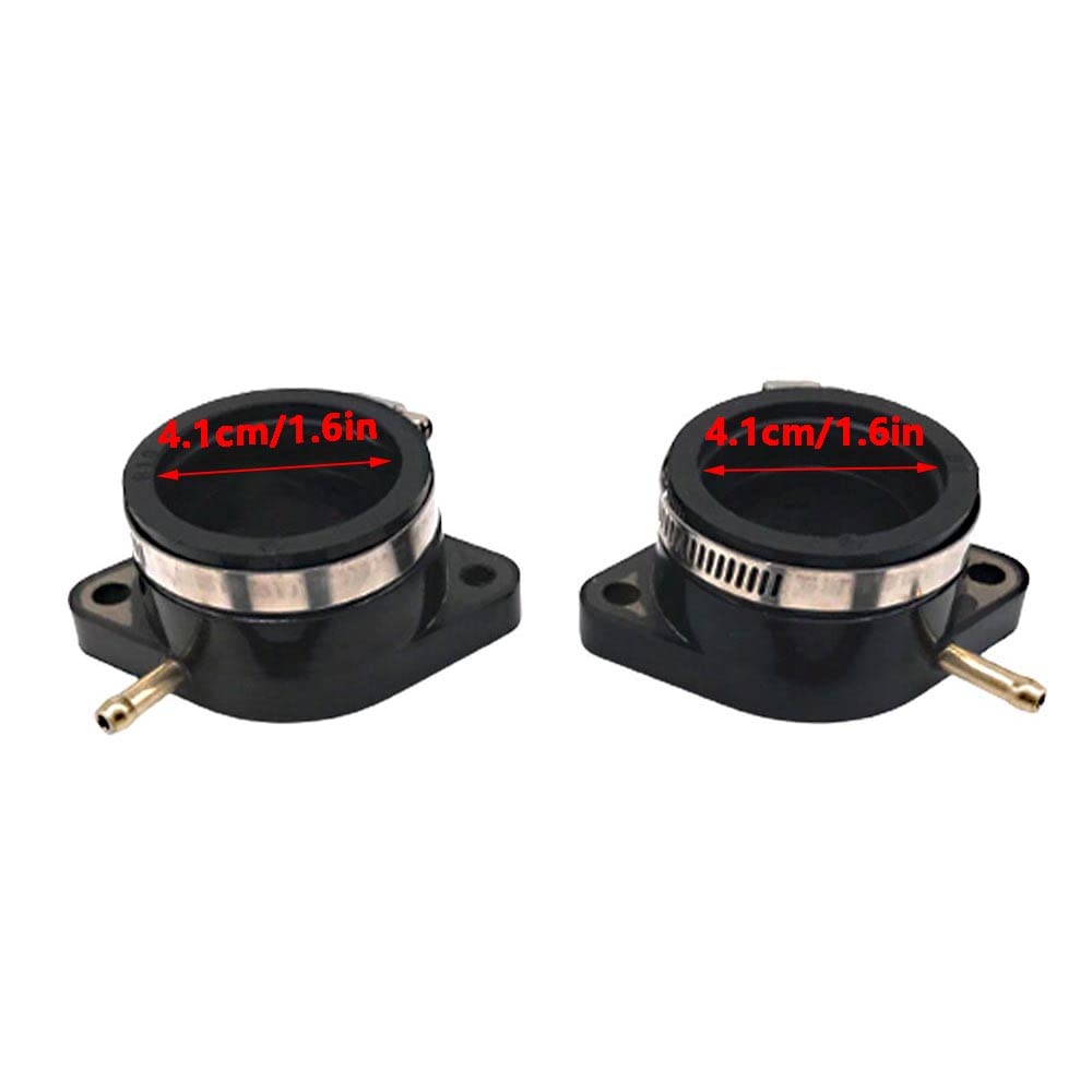 Baceyong Collettore di aspirazione carburatore moto 2A2-13586-00-00 Compatibile con Yamaha XS400 1977-1981 Maxim 1982 XS400-2 1978-1979 XS400R Seca 1982 18-6110