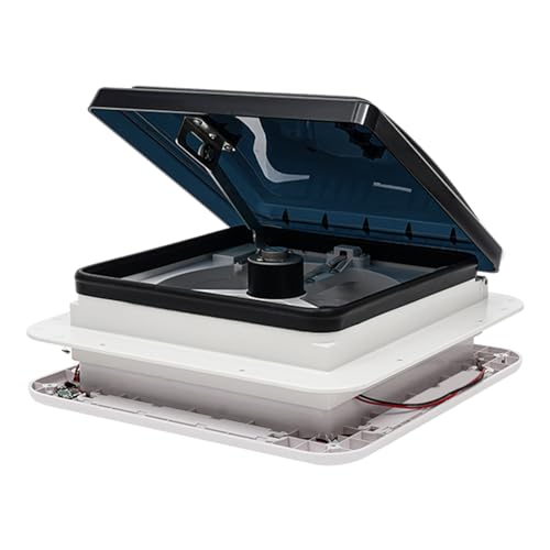 RV Dachventilator Dachlüfter Reversibler Abluftventilator Wasserdicht Dusche Dachluke LED Lichter Vent Abluftventilator für RV Wohnmobil Wohnwagen
