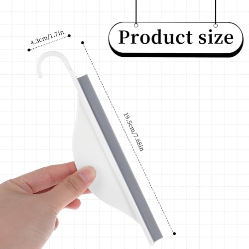Image of Sink Squeegee, Mini Squeegee with Hanging Hook, Silicone Mirror Squeegees, Bathroom Squeegees for Shower Cleaning Sink, Bathroom, Glass, Car Windows Wiper Scraper