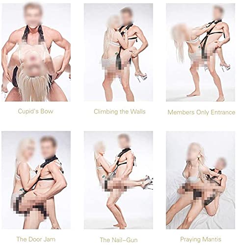 Madaenmj A Simple Love Love Swings Adult Restraints Bondage Sex Swing, 360 ° Rotating Sm Fetish Human Body Sling Swings… - Afbeelding 6
