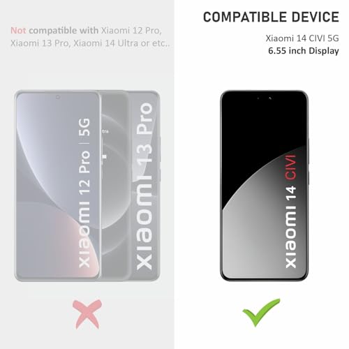 Image of SupCares TPU Anti Glare Matte Unbreakable Membrane Screen Protector For Xiaomi 14 CIVI (6.55 Inch) With Easy Self Installation Kit | Fingerprint Working | Edge-To-Edge Protector Coverage