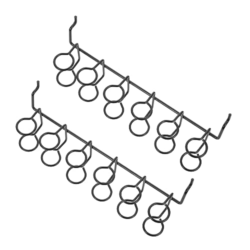 Generic Pegboard Hooks Screwdriver Holder 2pcs Tool Utility Holders Iron Material Easy Install Home Office