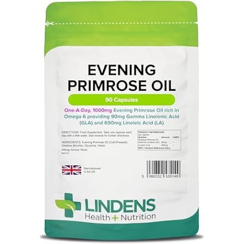 Lindens Evening Primrose Oil 1000mg Capsules Cover