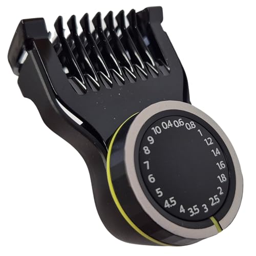Capuchon de précision réglable, tondeuse avec 20 tonnes de réglages de longueur de 0,4 à 10 mm pour machines compatibles avec OneBlade QP6507 QP6531 QP6532...