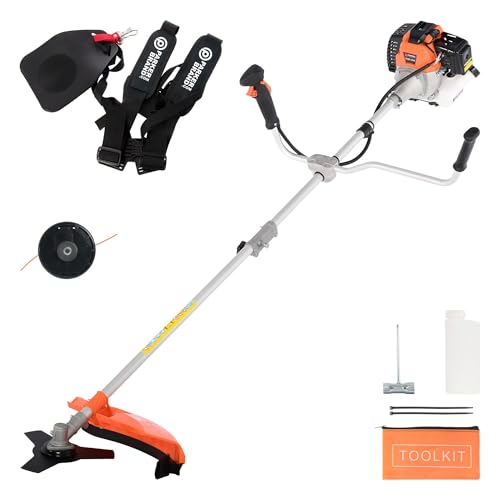 ParkerBrand 52cc Petrol Garden Brush Cutter Grass Trimmer