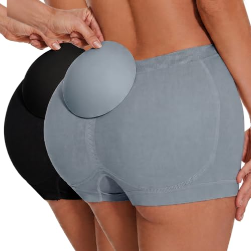 Image of Zimi Collection Tummy Control High Waist Butt Lifter Panties Padded Underwear for Women Hip Enahncer Body Shaper Boyshort