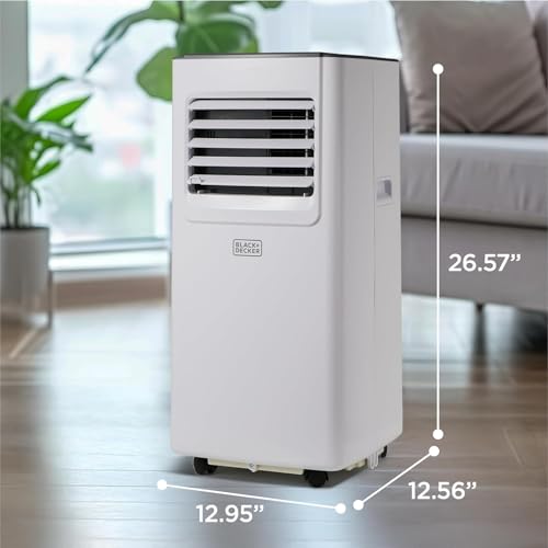 Image of BLACK+DECKER 8,000 BTU Portable Air Conditioner with Wifi & Remote Control, 3-1-in AC, Fan & Dehumidifier, with App, Alexa & Google Assistant, Window Kit