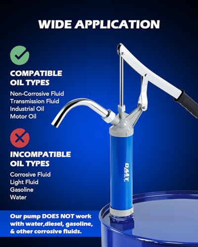 image for Orion Motor Tech Lever Action Barrel Pump, Heavy Duty Barrel Hand Pump