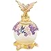 25ml Vintage Purple Butterfly Perfume Bottle Lady Essential Reusable Oil Bottle Decoration