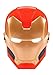 Marvel Iron Man Child 3D Plastic Mask with Eye Holes and Elastic Strap Standard Red