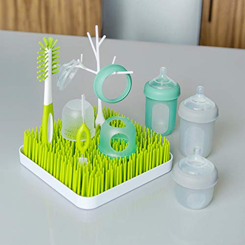 Boon Nursh Silicone Bottles And Grass Bundle Bottles & Cleaning Accessories Starter Set #TOP5