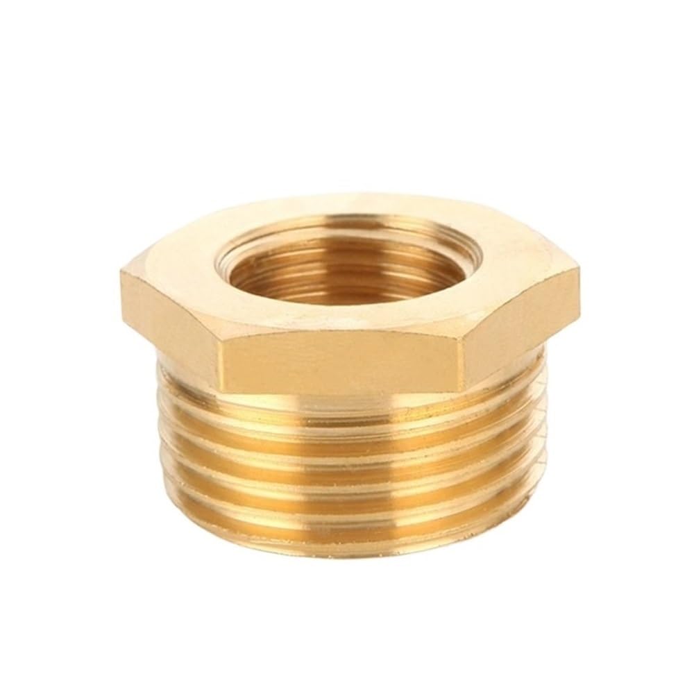 Samlng Women's One Color Bsp To Male Connector - Brass Hex Bushing Reducer Pipe Fitting For Water, 1 Piece, Precision Devise(1/2X1in)