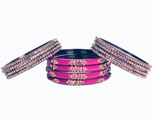 Image of Swara Creations Green Mehrun Red Glass Bangles Set for Women | Zirconwork Bangles | Glass bangles for festivals & occasions, Traditional glass bangles (SKU276)
