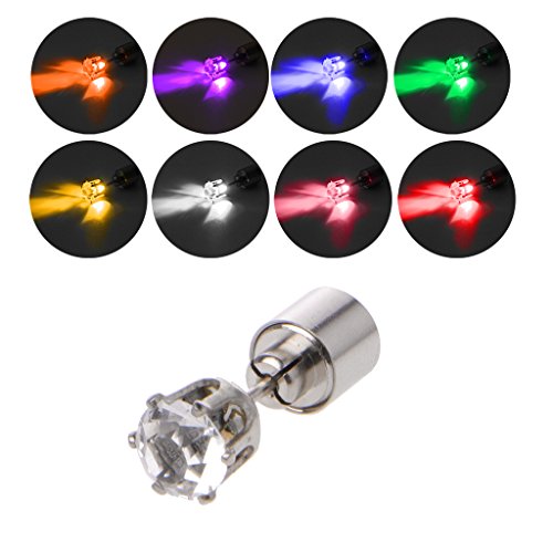 All-match Earring LED Crown Ear Studs Eye-catching Luminous Earring for Festival Cosplay KTV Nightclub2