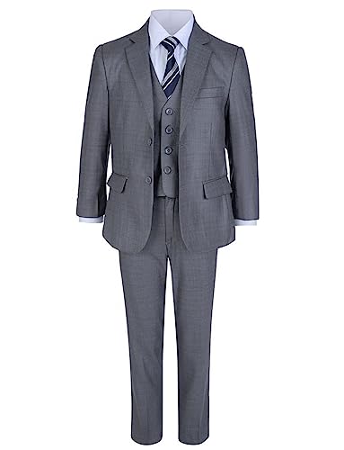 Costume trois pièces garçon confortable qui ne gratte pas pour mariage et fêtes