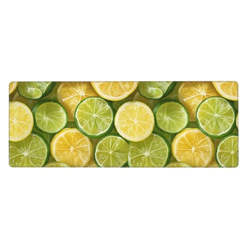 Grand tapis de souris de jeu motif citron pour illuminer votre bureau PC