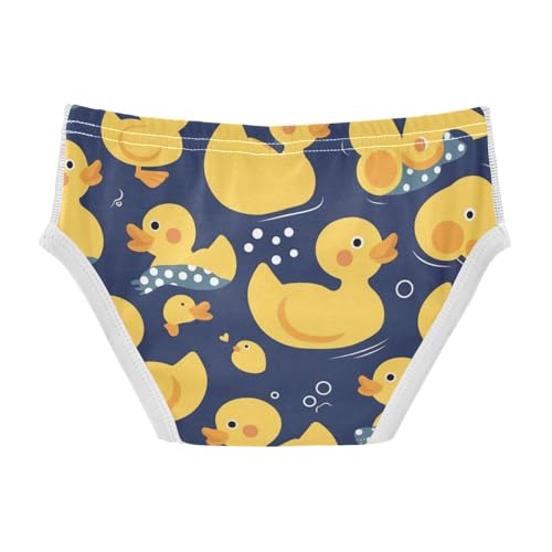 KLL Yellow Duck Cartoon Baby Boys Pure Cotton Nighttime Underwear Breathable Children Undies2