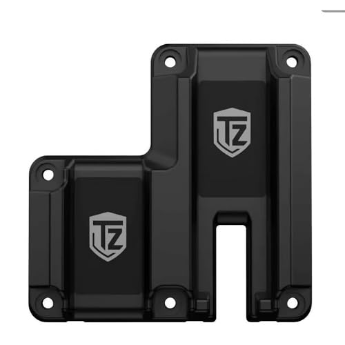 Trigzone Magnetic Gun Mount & Magazine Holder – Indoor/Vehicle Gun Rack, 15 lb Capacity, Quick-Access Pistol Storage for Bedside, Desk, Safe, Truck, and Home