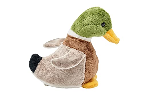 Uni-Toys - Ente mit Stimme - 16 cm (Länge) - Plüsch-Vogel - Plüschtier, Kuscheltier
