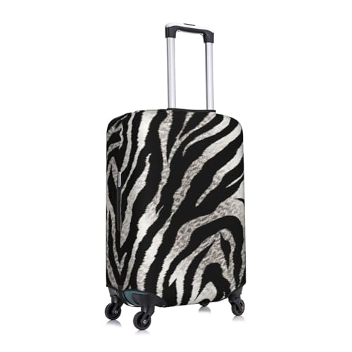 Black And White Zebra Print Travel Luggage Cover Suitcase Protector Washable Elastic Suitcase Cover Anti-Scratch Luggage Protector Travel Suitcase Baggage Cover Fits 18-32 Inch Suitcase Small3