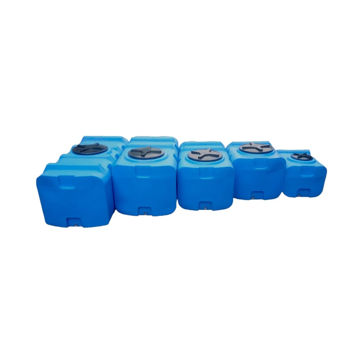 Varile Transportfester 500L Trinkwassertank | BPA-Frei | integriertes 3/4" Messinggewinde | Made in EU | Lebensmittelgeeignet (Blau)