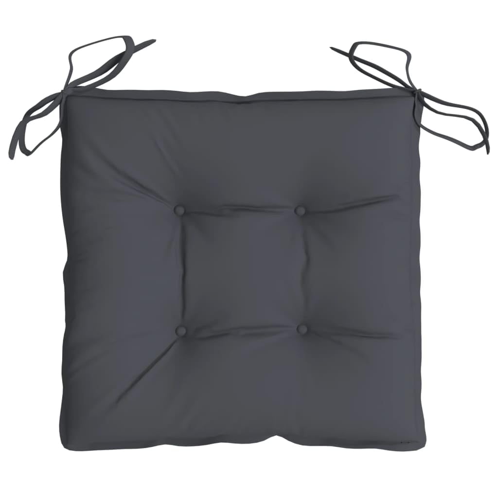 vidaXL Cojines de Sillas de Jardín 6 uds, Almohadas para Sofá Asiento, Almohadillas para Muebles, Decoraciones para Patio, Tela Oxford Antracita