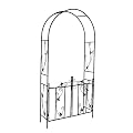 Better Garden Steel Garden Arch, 7'6" High x 3'9" Wide, Garden Arbor for Various Climbing Plant, Outdoor Garden Lawn Backyard