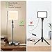 2-Pack LED Video Light with Stand, Home Studio Back Lights, Photo Lights with Color Filters for Close Photography Lighting YouTube Video Recording, Desk Game Steaming