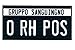 ADESIVI PER CASCO GRUPPO SANGUIGNO - 0 RH POS - DIM. 5,0x2,5 cm