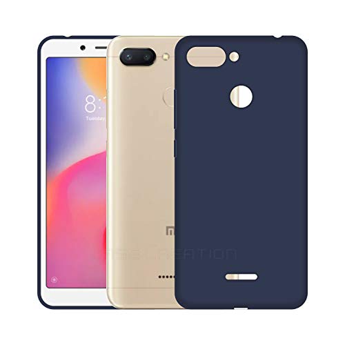 Image of Case Creation Luxurious OG Series for Xiaomi Redmi 6 Case Cover,Anti-Dirty Slim Case Frosted Matte Cute Candy TPU Raised Bezel (Splash of Color) Back Cover for Redmi 6 -Navy Electric Blue