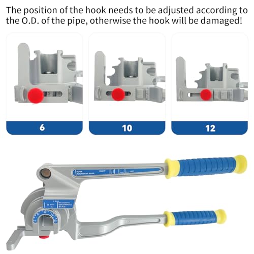 SUGOOE 3-in-1 Tubing Bender, 180° Tube Bender for 1/4", 3/8", 1/2" (6/10/12 mm) O.D. Suitable for Bending Copper, Brass and Aluminum pipes, Ideal for HVAC (6/10/12 mm) by SUGOOE - Used condition - Image 6