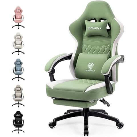 Chaise Gaming Dowinx avec Repose-Pieds Cover