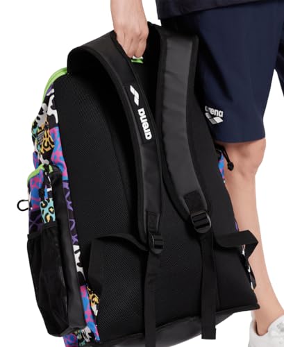 Image of ARENA Spiky III Backpack 45 Swimming Athlete Sports Gym Rucksack Large Training Gear Equipment Swim Bag for Men and Women, 45 Liters, Animalier