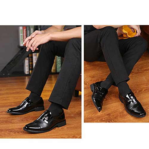 Men's Formal Shoes,British Work OfficeBusiness Leather Shoes Banquet Wedding Prom Dress Shoes,Black A-43/UK 8.5/US 93