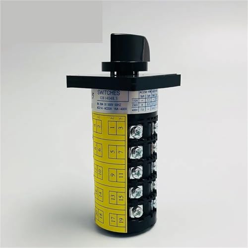 Interrupteur à cames rotatif HZ5B-20/5 pour sécuriser un moteur triphasé