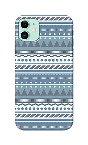 Image of Printed Hard Back Cover Case for Apple iPhone 11 Back Cover (Seamless Geometric Tribal Pattern) -1803