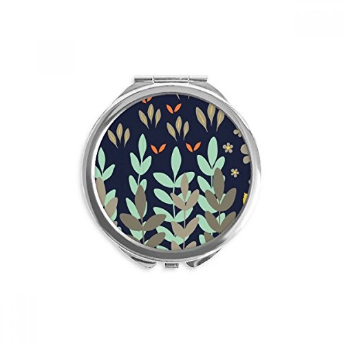 Miroir portable cadeau poétique miroir de poche fleurs multicolores