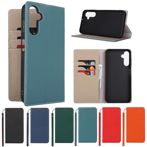 Samsung Galaxy A25 5G ブルー 手帳型ケース 付き　ブラウン Amazon.co.jp: Eastwave Galaxy A25 5G ケース 本革 牛革