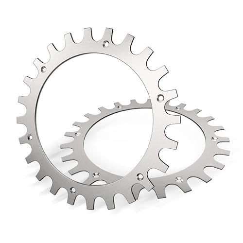 Tacos de acero inoxidable prémium para cortacésped Worx Landroid modelo S/M, Espesor 2mm Mejorar la tracción, agujeros de tornillos ranurados pulidos, tamaño de rueda de 205 mm de diámetro Cover