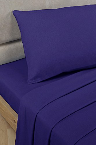 - Lenzuolo con angoli in policotone percalle colore: navy blu